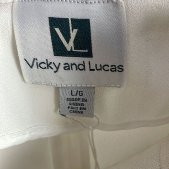 NWT Vicky and Lucas White Tweed Trim Jacket - Picture 4 of 7